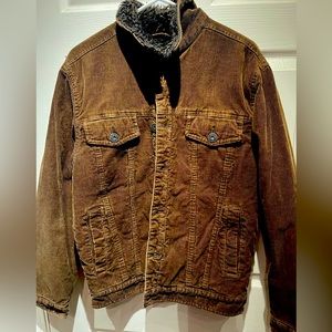 Bundle. 4 w/ 😇 symbol for 20% promo - preloved Aeropostale brown, furry jacket